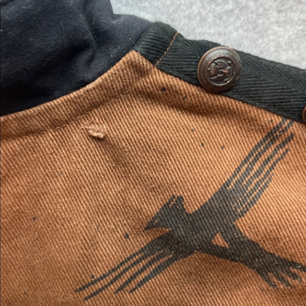 Double D Ranch Vintage Canvas Western Printed Open Front Vest - Picture 5 of 6